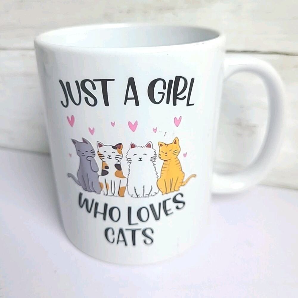 Just A Girl Who Loves Cats Cute Cat Lover Gifts Coffee Mug
